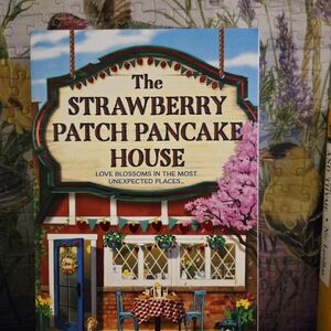 The Strawberry Patch Pancake House Wall Art - Red, Cream, Green